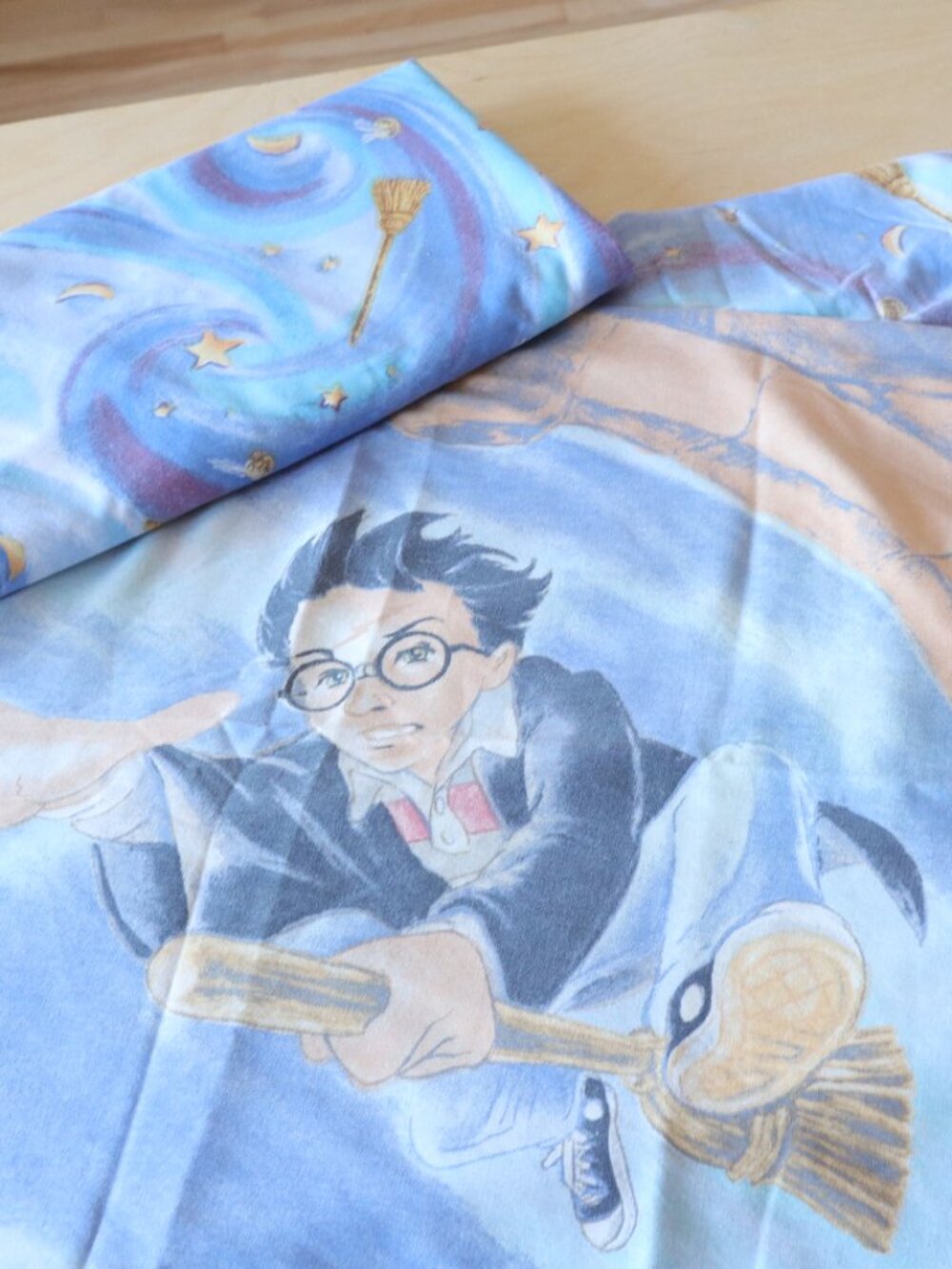 Vintage Harry Potter Hermione TWIN Flat + Fitted sheet + Pillowcase SET